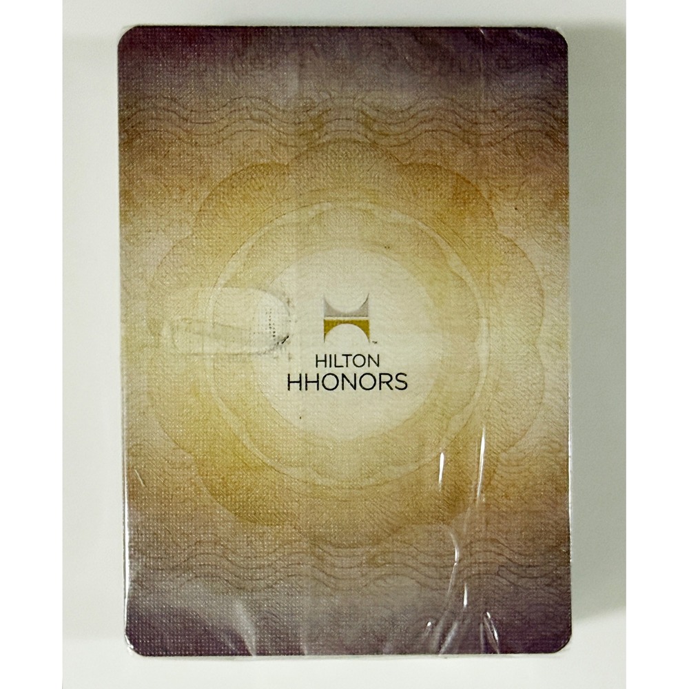 Hilton Playing Cards Gold HHonors Promotional Sealed Deck